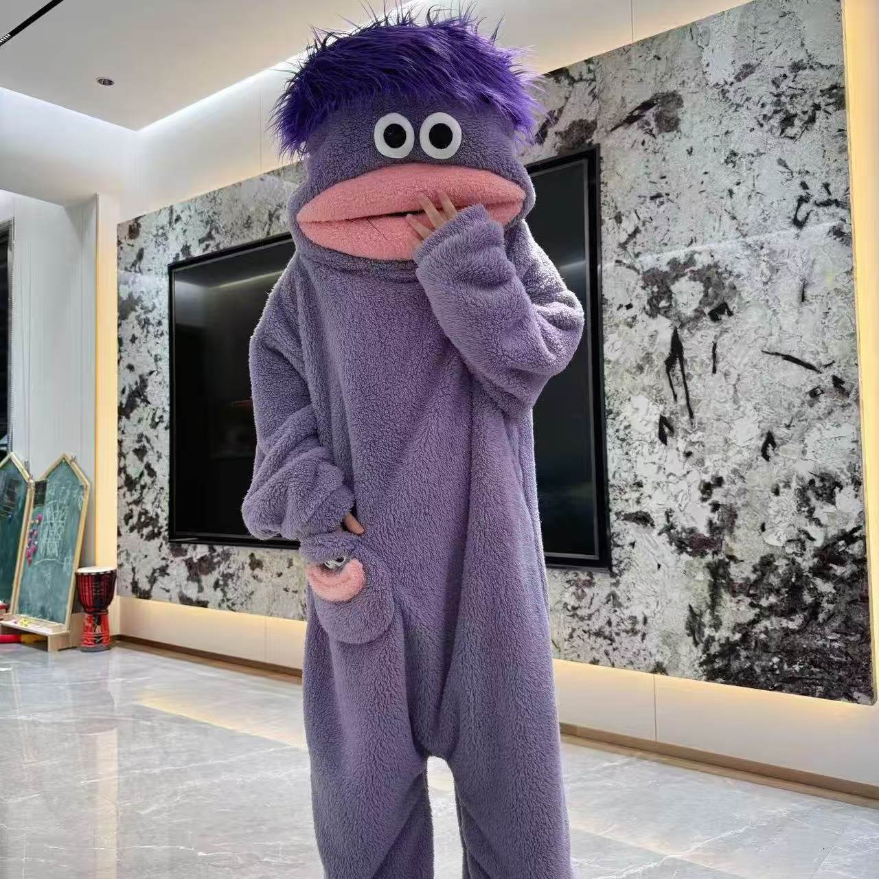Big-Mouthed Monster Pajamas for Adults and Children