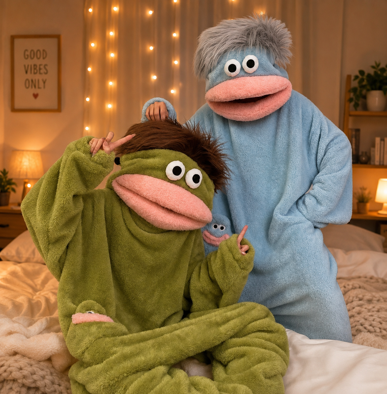 Big-Mouthed Monster Pajamas for Adults and Children