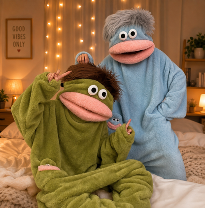 Big-Mouthed Monster Pajamas for Adults and Children
