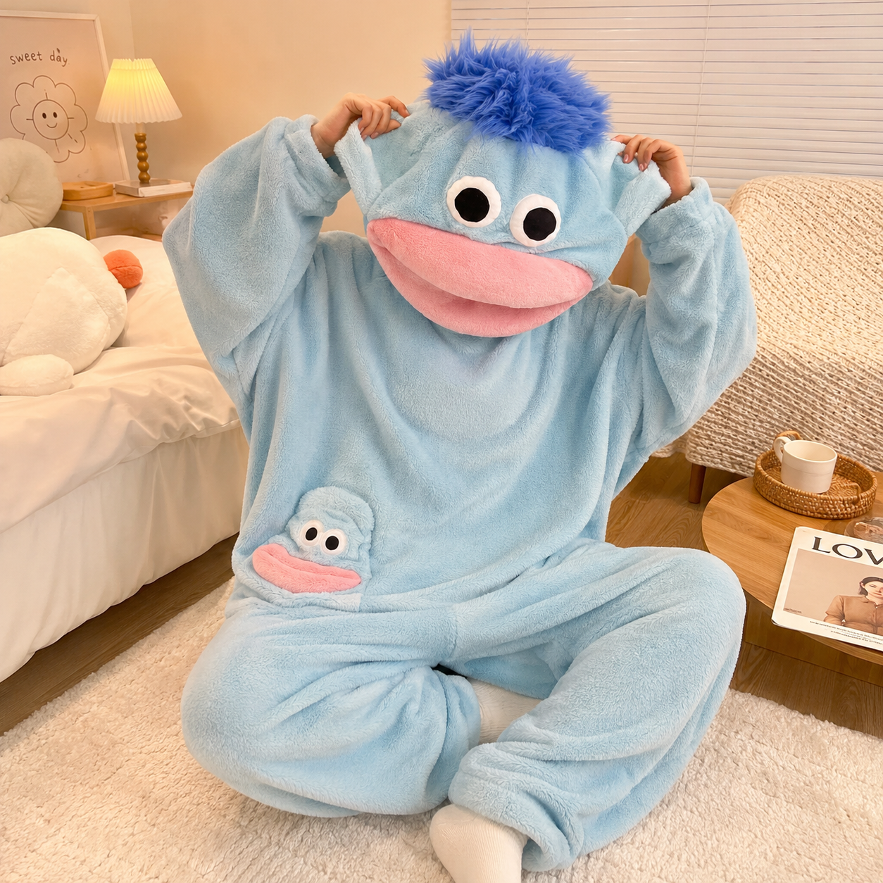 Big-Mouthed Monster Pajamas for Adults and Children